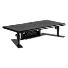 Allsop Metal Art ErgoTwin Adjustable Monitor Stand - Black-Dual monitor platforms are independently adjustable