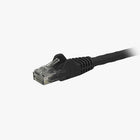 StarTech Câble de raccordement Ethernet Cat6 avec connecteurs antiaccrochements RJ-45, 125 pi, noir (N6PATCH125BK)-Gaine en PVC noire pour vos connexions en codes de couleur