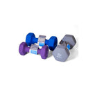 PurAthletics PurPower Shape-Li Neophrene Dumbbell - 5 lbs. - Purple-Neoprene covered
