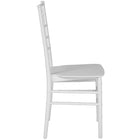 Flash Furniture HERCULES Series White Resin Stacking Chiavari Chair - 2 Pack-Stack Quantity: 8