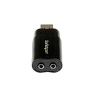 StarTech USB Stereo Audio Adapter External Sound Card-3.5mm mini-jack connectors for headphone and MIC