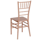 Flash Furniture HERCULES Series Rose Gold Resin Stacking Chiavari Chair - 2 Pack-Rose Gold Finish