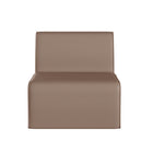 Flash Furniture Bright Beginnings Commercial Grade Modular Classroom Soft Seating, Armless 1-Seater Sofa - Neutral Vinyl-Commercial Grade Early Education 1 Seater Soft Classroom Sofa