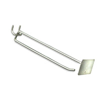 Azar Displays 8" x 0.187" Metal Scan Hooks, 50 Pack-Galvanized metal
