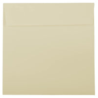 JAM Paper 8.5 x 8.5 Square Envelopes, Strathmore Ivory Wove, 1000 Pack (191284B)-Ivory