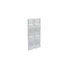 Azar Six-Pocket Vertical Trifold Wall Mount Brochure Holder, 2 Pack (252067)-Brochure Holder