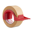 Staples Kraft Paper Packing Tape with Dispenser-Dispenser with built-in cutter included