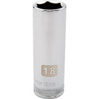 Dynamic Tools 1/2" Drive 6 Point Metric, 29mm Deep Length, Chrome Finish Socket-Size: 29 mm