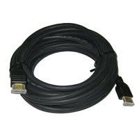 Electronic Master 25' Male to Male HDMI Cable, 1.6" x 6.7" x 7.5", Black-Full HD 1080p and beyond