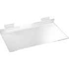 Wamaco Acrylic Slatwall Shelves, 6"D x 12"L, 5 Pack-6" D x 12" L Acrylic Slatwall Shelf