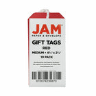 Jam Paper Gift Tags with String - Medium - 4 3/4" x 2 3//8" - Red - 1000 Pack-Size: 4 3/4 x 2 3/8 inches
