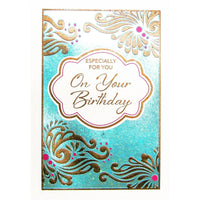 Rosedale 5-1/2" x 8" Especially For You Birthday Greeting Cards And Envelopes, 6 Pack (19756)-Printed on premium uncoated card stock