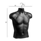 Eddie's Male Hanging Forms - Hard Plastic - Black - 2 Pack (155738-2)-Black