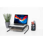 ShoppingAll Metal Mesh Monitor Desk Stand Riser Printer Stand Holder with Drawer Organizer-8