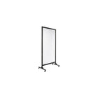 Quartet Mobile Room Divider - 4' x 6'-Wheels can be locked for stationary use