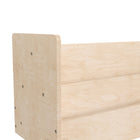 Flash Furniture Bright Beginnings Commercial Grade Modular Double Sided 2 Tier Wooden Classroom Book Display Shelf - Natural-Overlapping Shelf Design Keeps Books In Place and Viewable