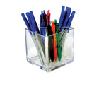 Azar Cube Pencil Holder With Divider, 4" x 4" x 4", 2/Pack (556354)-Material Thickness: 3/16" Thick