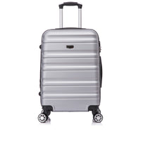 TOSCANO MAGNIFICA 30" Hardside Large Luggage - Titanium Silver-Designed in Italy