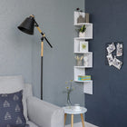 Vasagle Floating Corner Shelf - White-Easy assembly