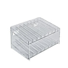 Azar Displays 12"W x 7.5"H x 8"D Cosmetic Display (222682)-2-tiered with 16 compartments measuring 1-1/4" W
