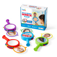 Hand2Mind See My Feelings Mirrors - Multicolor - Set of 4-The child-friendly mirror helps children recognize and identify with different pictured emotions in themselves and others