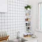 Vasagle Floating Corner Shelf - White-Max. Static Load Capacity: 33 lb (15 kg) per shelf