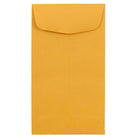 JAM Paper #6 Coin Envelopes, 3.38 x 6, Brown Kraft, 1000 Pack (01623992B)-Material: Kraft