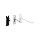 Eddie's 10" Standard Slatwall Hooks - Chrome - 50 Pack-Slatwall Hooks