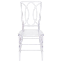 Flash Furniture Flash Elegance Crystal Ice Stacking Chair with Designer Back-Chiavari Seating