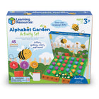 Learning Resources Alphabet Garden Activity Set - Multicolor-Garden Adventures: Cast in five fun colors and joined by four bee friends, preschool alphabet flowers are also ready for imaginative adventures within the garden world of the playset's two double-sided playmats.