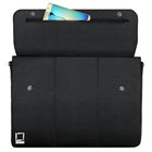 Lencca 15.6" Travel Laptop Bag - Black-8 Storage Zone.