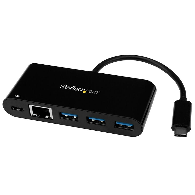 StarTech 3-Port USB-C Hub with Gigabit Ethernet and Power Delivery
