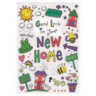 Rosedale 5-1/2" x 8" New Home Greeting Cards And Envelopes, 12 Pack (17406)-Printed on premium uncoated card stock