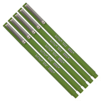 Marvy Uchida Ultra Fine Felt-Tip Pen - Olive - 5 Pack-Colour: Olive