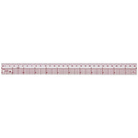 C-THRU 10ths Bevelled Ruler, 30cm/12”, 12 Pack-Calibrated in 16ths to the inch