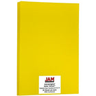 JAM Paper Bright Colour Tabloid Cardstock, 11 x 17, 65lb AstroBrights Solar Yellow, 50 Pack (16728490)-Astrobright solar yellow card stock for scrapbooking and creating posters