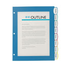 Avery Big Tab UltraLast Plastic Dividers - 8 Tabs - 8.5" x 11" - Multicolour-Our most durable plastic dividers