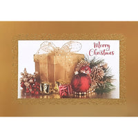 Rosedale "Merry Christmas" Gold Greeting Cards with Envelopes - 5-1/2" x 8" - 12 Pack-Greeting Cards