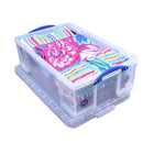Really Useful Boxes 50L Storage Box, Clear-Material: Plastic