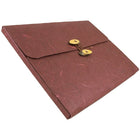 JAM Paper Kraft Chipboard Rainforest Portfolio, Button and String Tie Closure, 9 x 11.75 x.63, Burgundy, 2 Pack (371679g)-Burgundy
