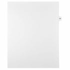 Mark Maker Legal Exhibit Index Tab White Single Tabs, 1/15th Cut, Letter Size, No Holes, Number 124, 25 Pack-White Single Tabs, 1/15th Cut