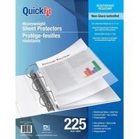 QuickFit Heavy Weight Top Load - Sheet Protectors - Non-Glare - 225 Pack-Sheet/ Document Protector