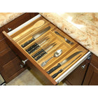 Oceanstar KT1293 5 Piece Bamboo Expandable Drawer Utensil Organizer Set-90-day manufacturer's warranty (details with product)