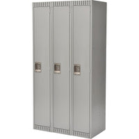 Kleton Ready to Assemble Steel Lockers, 1 Tiers, Bank of: 3 (FL364)-No. of Tiers: 1