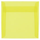 JAM Paper 5.5 x 5.5 Square Envelopes, Yellow Translucent Vellum, 250 Pack (PACV506H)-Primary yellow translucent envelope