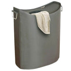 Cathay Importers Dark Grey Polyester Laundry Hamper-Dimensions: 25" H x 19" W x 11"D