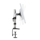 ShoppingAll Single Vertical Monitor Desk Stand-Keep your power and AV cables clean and organized with detachable cable clips on the center pole