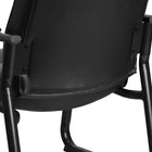 Flash Furniture HERCULES Series Big & Tall 500 lb. Rated Black Leather Executive Side Reception Chair with Sled Base-Contoured Cushions