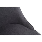 My Home My Living Polyester Side Chair - Dark Grey - 2 Pack-Overall size: 20.5" L x 25" W x 34" H