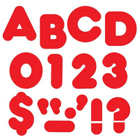 Trend Enterprises Casual Uppercase Ready Letter 4", Red, 426 Pack-Size: 4"(L)